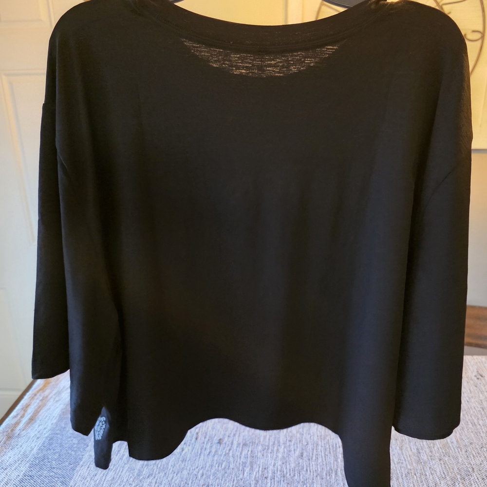 FP Movement by Free People Black Crop Top with Multicolor Design - Picture 5 of 5